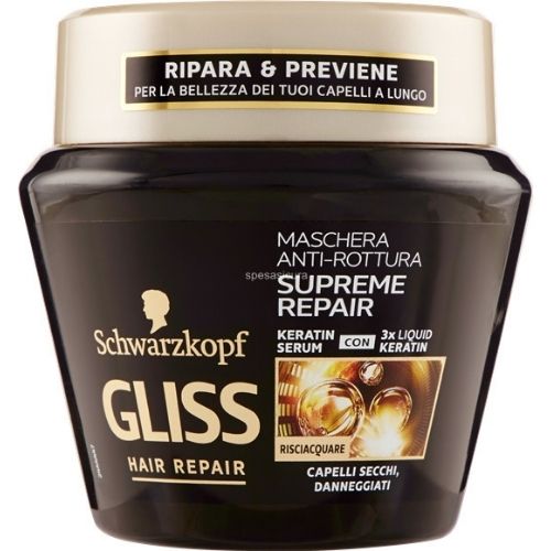 Schwarzkopf Gliss Μάσκα Μαλλιών 300ml Hair Repair Mask Supreme Repair