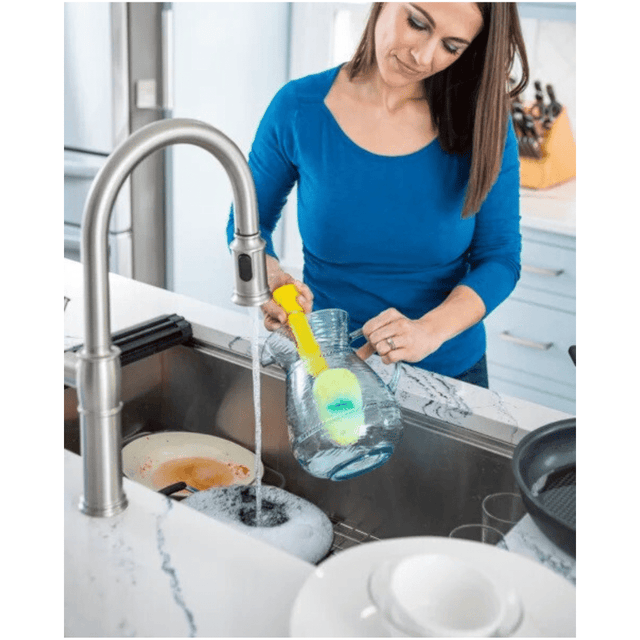 Scrub Daddy Dish Wand Σφουγγάρι Πιάτων με Λαβή Κίτρινο