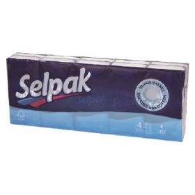 Selpak Χαρτομάντηλο 10x10 Συσκευασίες Super Soft (4φυλλα)
