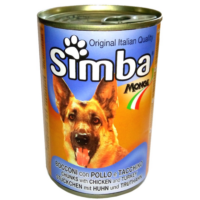 Κονσέρβα 415gr Simba Σκυλοτροφή Κοτόπουλο και Γαλοπούλα