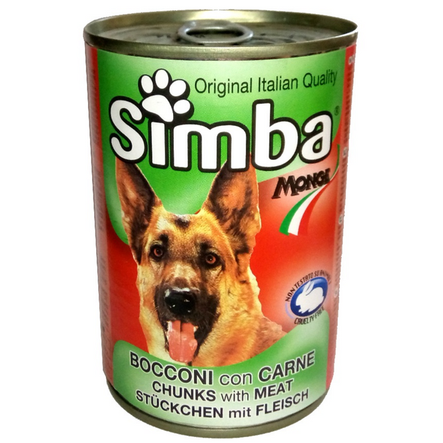 Κονσέρβα 415gr Simba Σκυλοτροφή με Κομμάτια Κρέατος