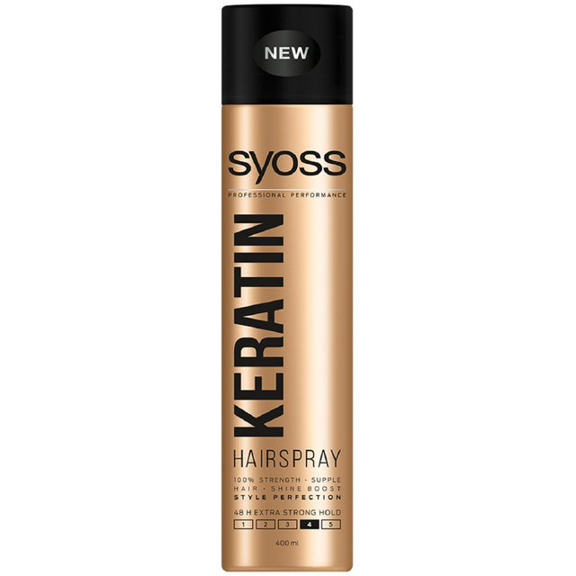 Hairspray Syoss 400ml Λάκ Μαλλιών Keratin Νο4