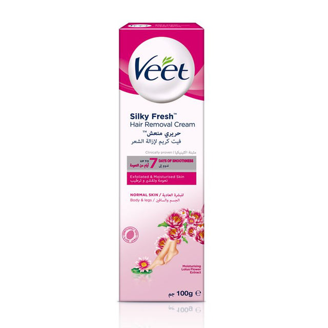 Veet Silk & Fresh Αποτριχωτική Κρέμα Για Ξηρό Δέρμα (100ml)