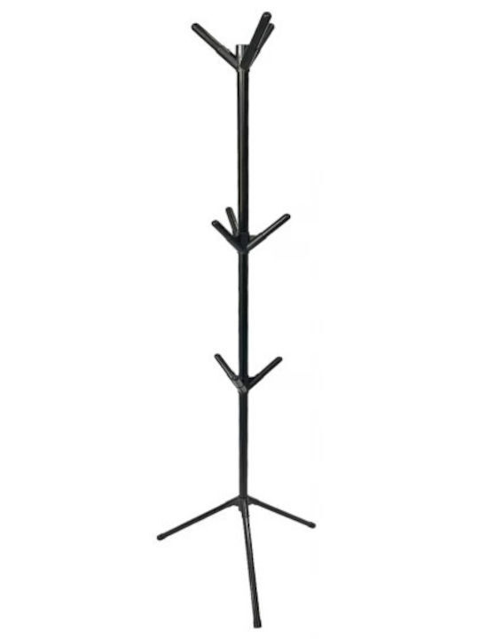 Καλόγερος Ρούχων Μεταλλικός Μαύρος 48x48x154cm 33-950-2359