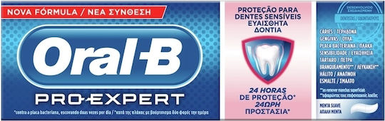 Oral-B Pro-Expert Sensitive Protection Οδοντόκρεμα για Ευαίσθητα Δόντια , Ουλίτιδα & Πλάκα 75ml