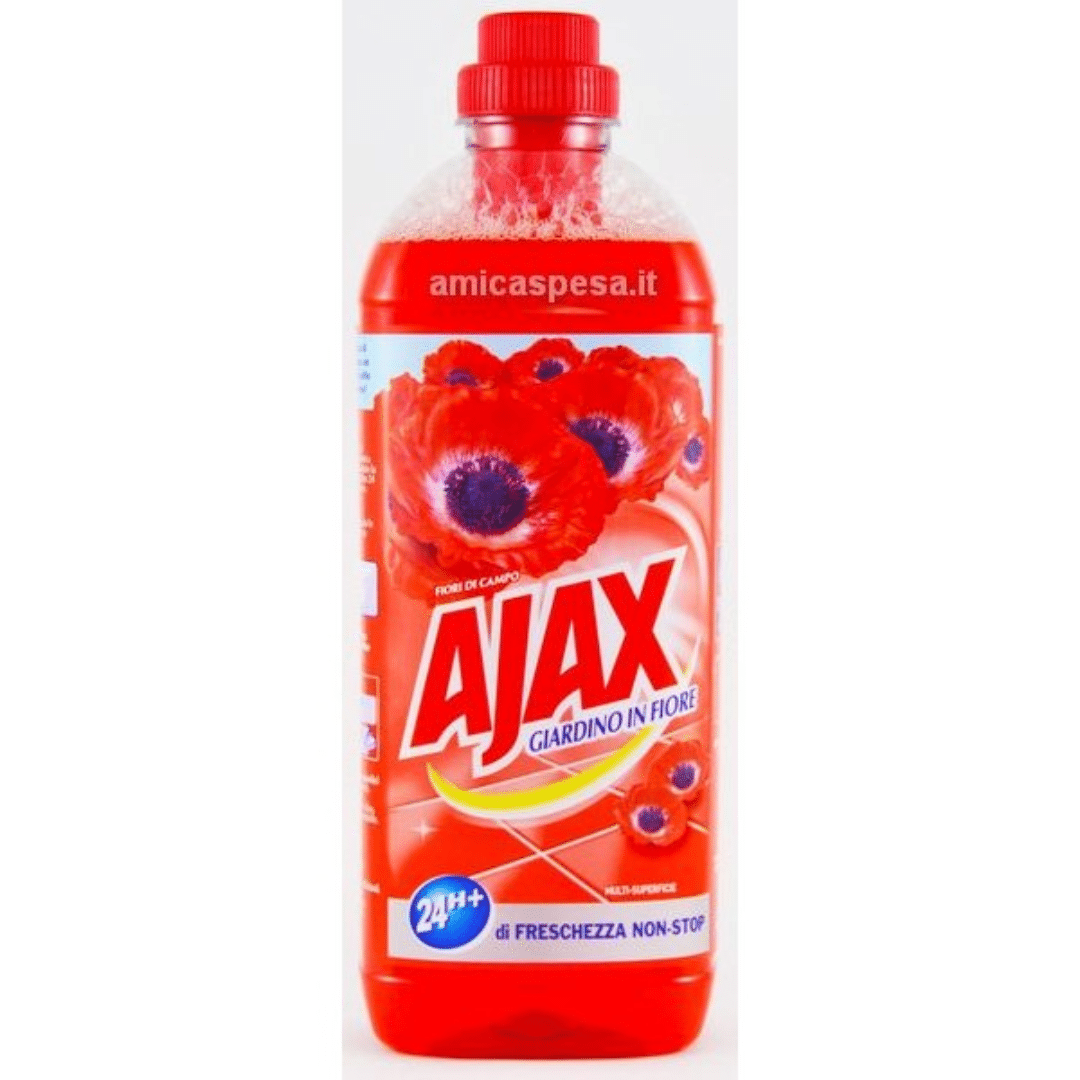 Ajax Υγρό Γενικού Καθαρισμού Giardino Fiori Di Campo 1lt Υγρό Δαπέδου
