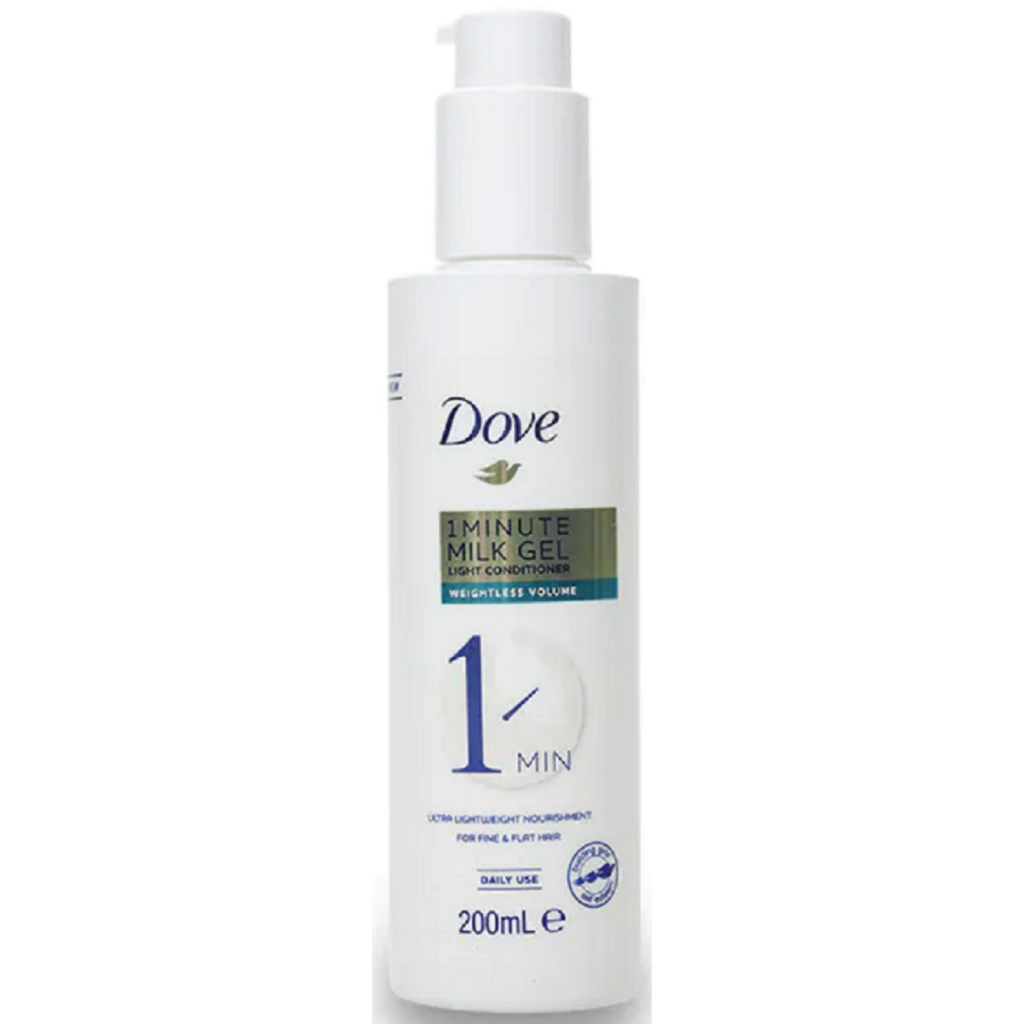 Dove Conditioner Light 1 Minute Milk Gel 200ml Μαλακτική.