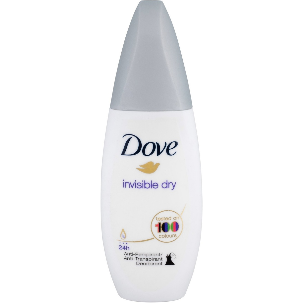 Dove Invisible Dry Tested on 100 Colour 24h Deodorant Spray 75ml.