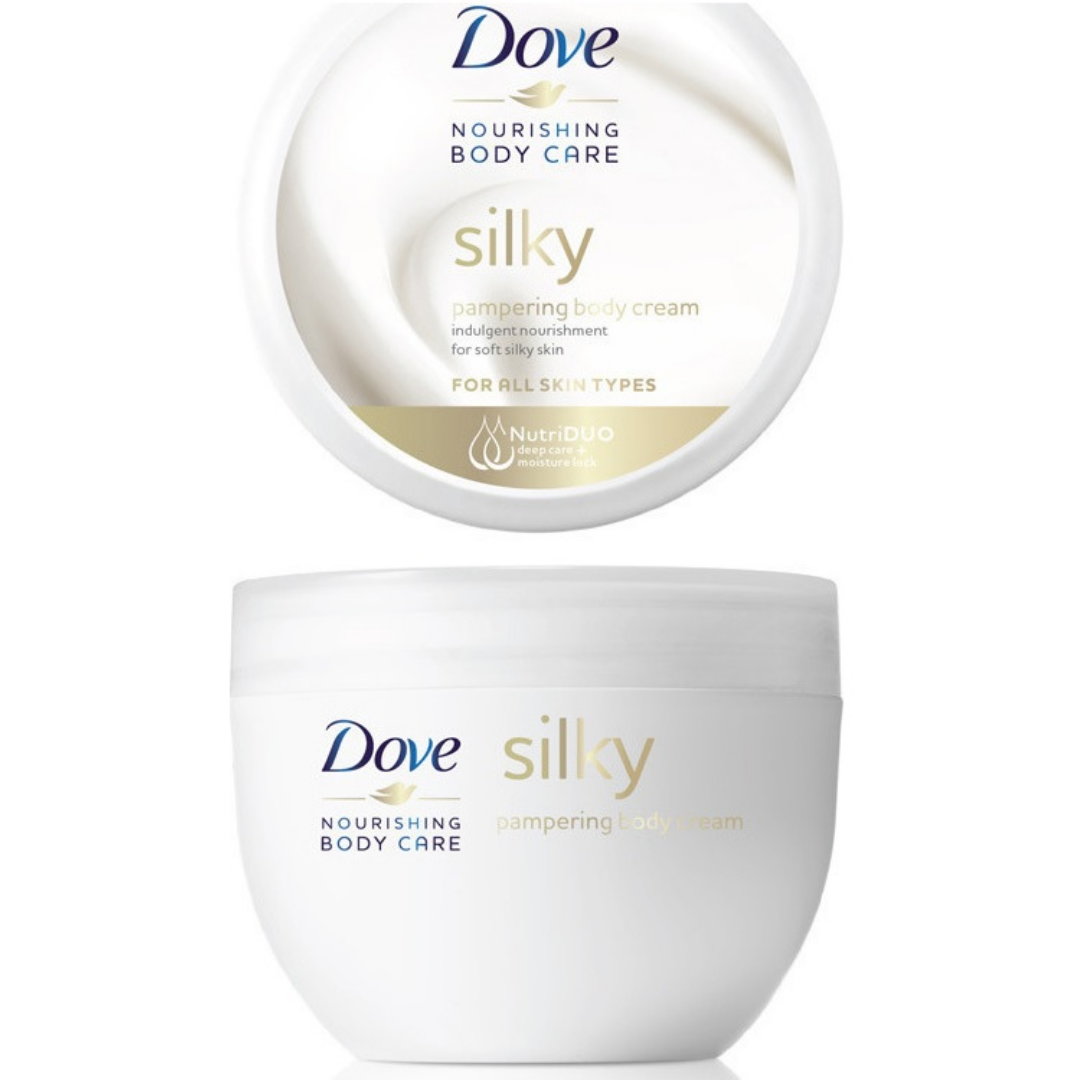 Dove Nourishing Body Care Silky Pampering Body Cream NutriDuo 300ml Κρέμα Σώματος