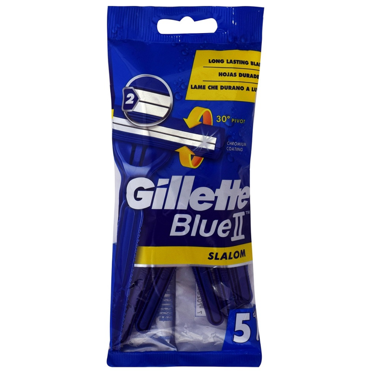 Gillette Blue II Slalom Ξυραφάκια 2 Λεπίδων 5τεμ..