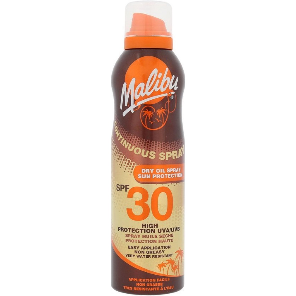 Malibu Continuous Dry Oil Spray SPF30 175ml Waterproof Αντιηλιακά.