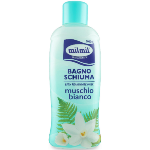 Milmil Professional Bath Foam Muschio Bianco 1000ml 8004120020575.