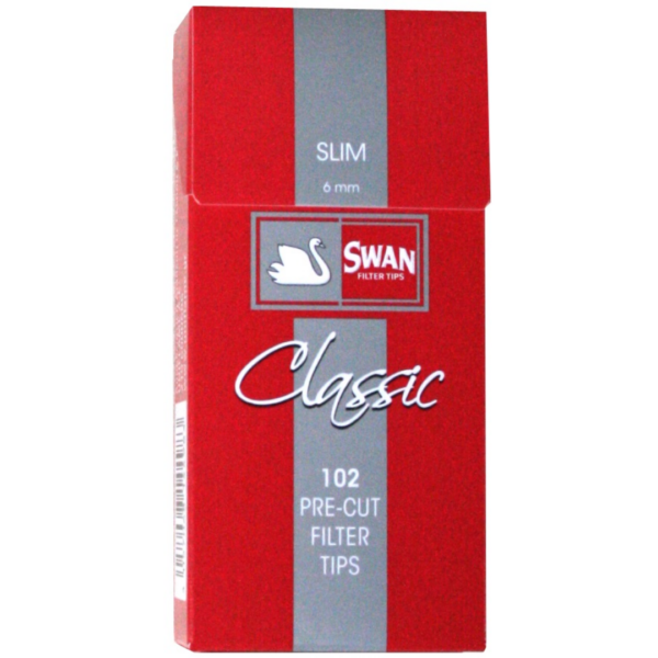 Swan Φιλτράκια Στριφτού κόκκινο slim 6mm 1TEM 102 φιλτράκια