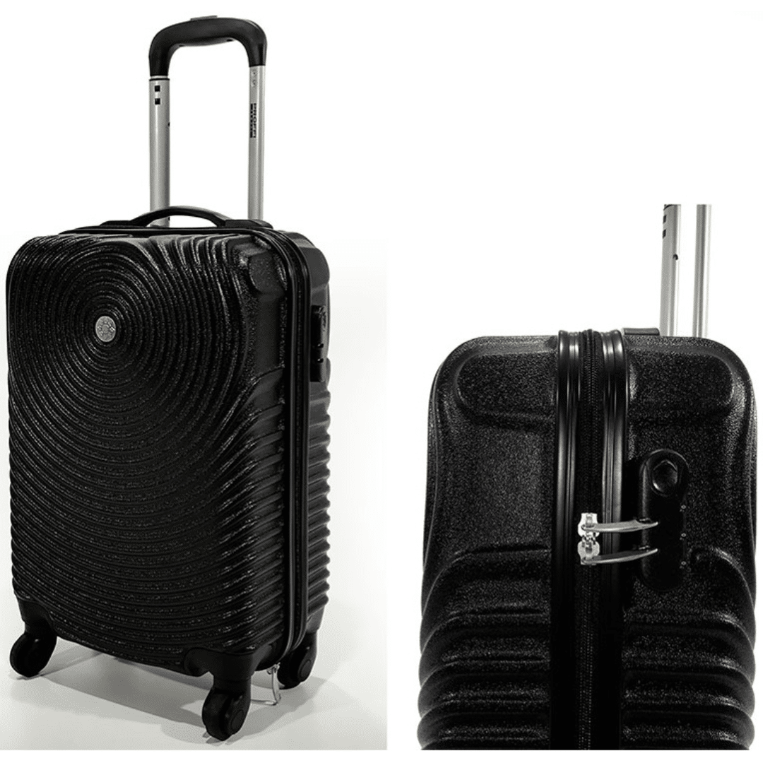 Βαλίτσα - τρόλεϊ καμπίνας πλαστική 50Χ32Χ18 cm. με 4 ρόδες χρώμα Μαύρο ART.603135 General Trade