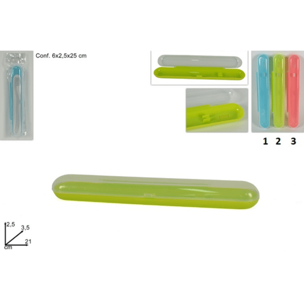 Θήκη Οδοντόβουρτσας Πλαστική 21x3,5x2,5cm Art.526491 Welkhome