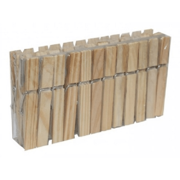 Μανταλάκια ξύλινα 24 τεμάχια 9cm Viosarp