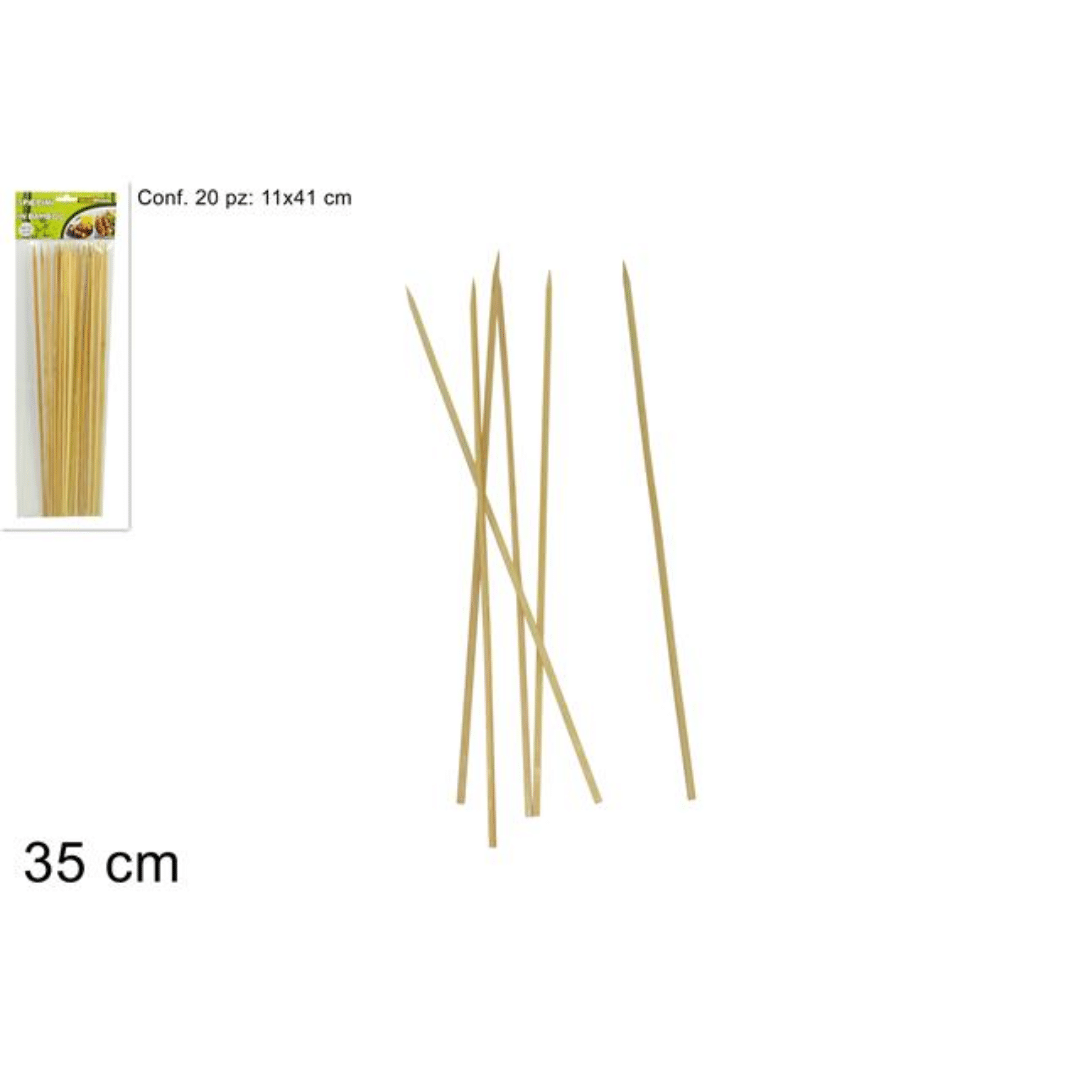 Ξυλάκια Χειροτεχνίας-Σουβλάκια 35cm 20τμχ από Bamboo Welkhome
