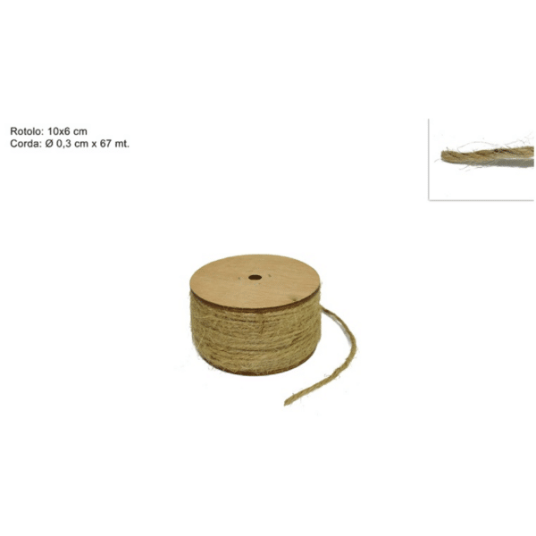 Σπάγγος Σχοινί Σιζάλ (Τριχιά) Κανάβινος Φ 0,3cmx67mt Art.RY1559 Welkhome