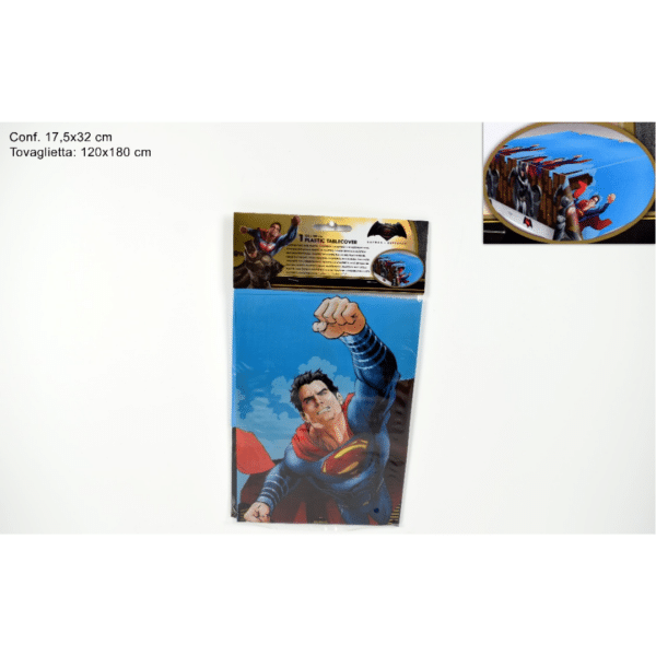 Τραπεζομάντηλο Πλαστικό 120Χ180cm Σχέδιο Batman Vs Superman Art.86723