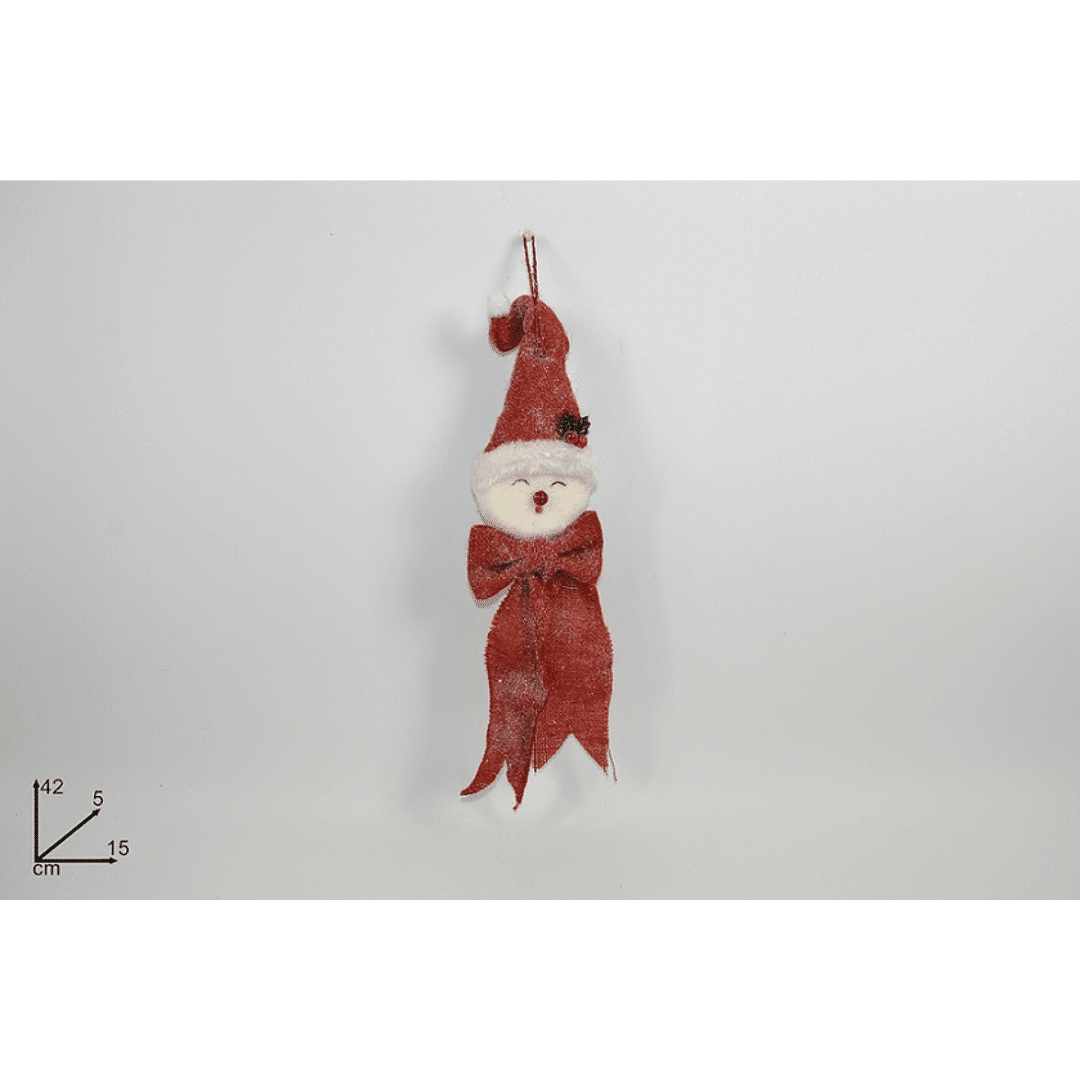 Χιονάνθρωπος Κρεμαστός Διακοσμητικός Χριστουγεννιάτικος 42x15x5cm Art.MO000406 Welkhome