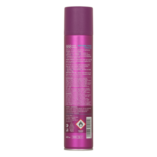 Hairspray Farcom 888 400ml Φυσικό Κράτημα Λάκ Μαλλιών 1