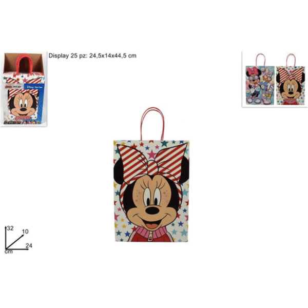 Δώρου Χάρτινη Παιδική Minnie Disney 24x10x32cm 1