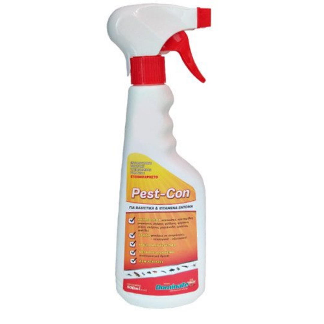 Pest Con Spray για Κατσαρίδες Κοριούς Κουνούπια Μύγες Ψύλλους 500ml Dominate Plus