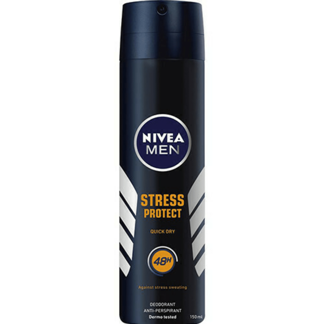 Nivea Spray 150ml Men Stress Protect Quick Dry 48h Αποσμητικά σώματος