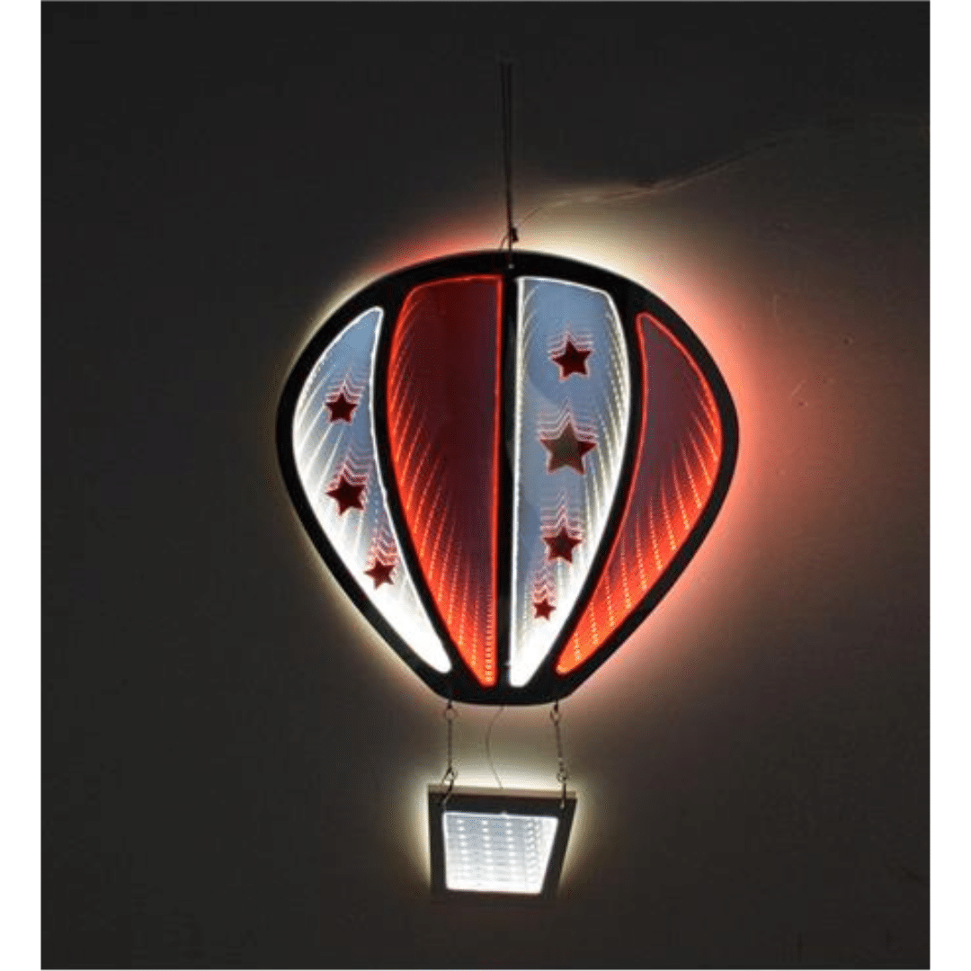 Αερόστατο Κρεμαστό με 3D Φωτισμό LED 30x46cm Welkhome 2