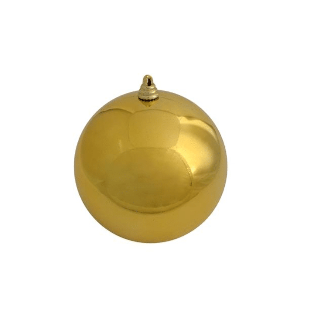 Μπάλα Χριστουγεννιάτικη Χρυσή 25cm Πλαστική Welkhome