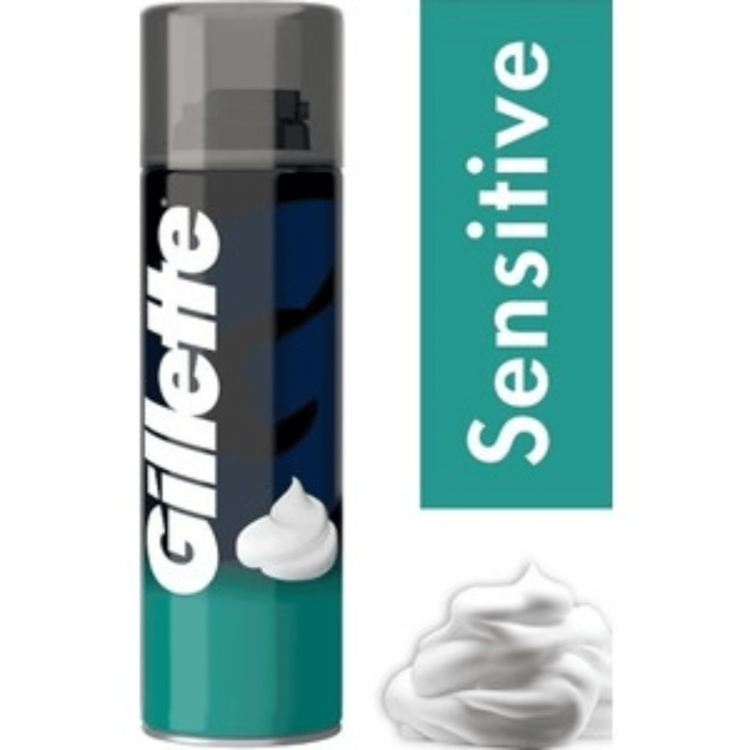 Gillette Shaving Foam Sensitive Skin 200 ml Αφρός Ξυρίσματος