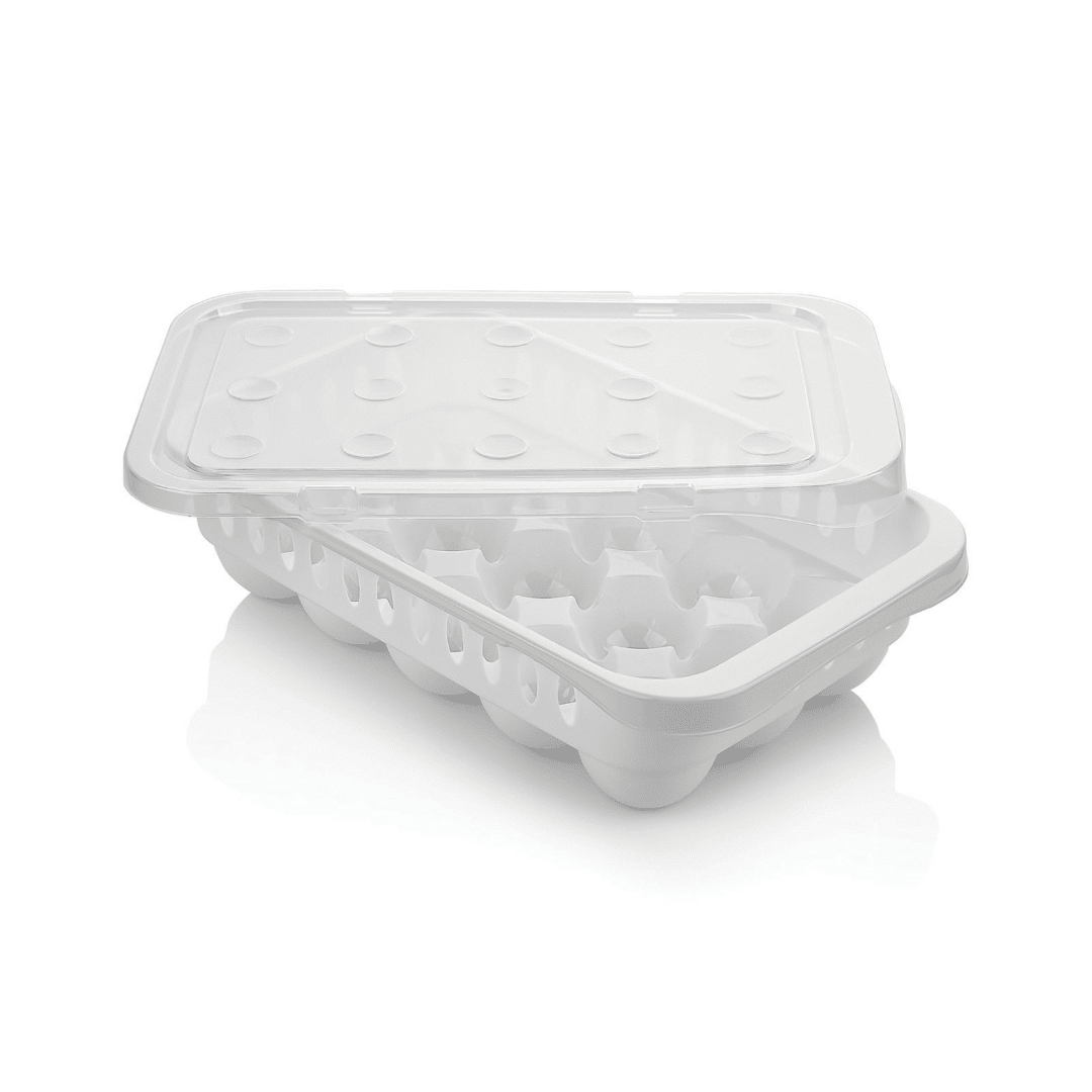 Αυγοθήκη Θήκη Αυγών Ψυγείου με Καπάκι Πλαστική 15 Θέσεων 03 800 1658 Tns