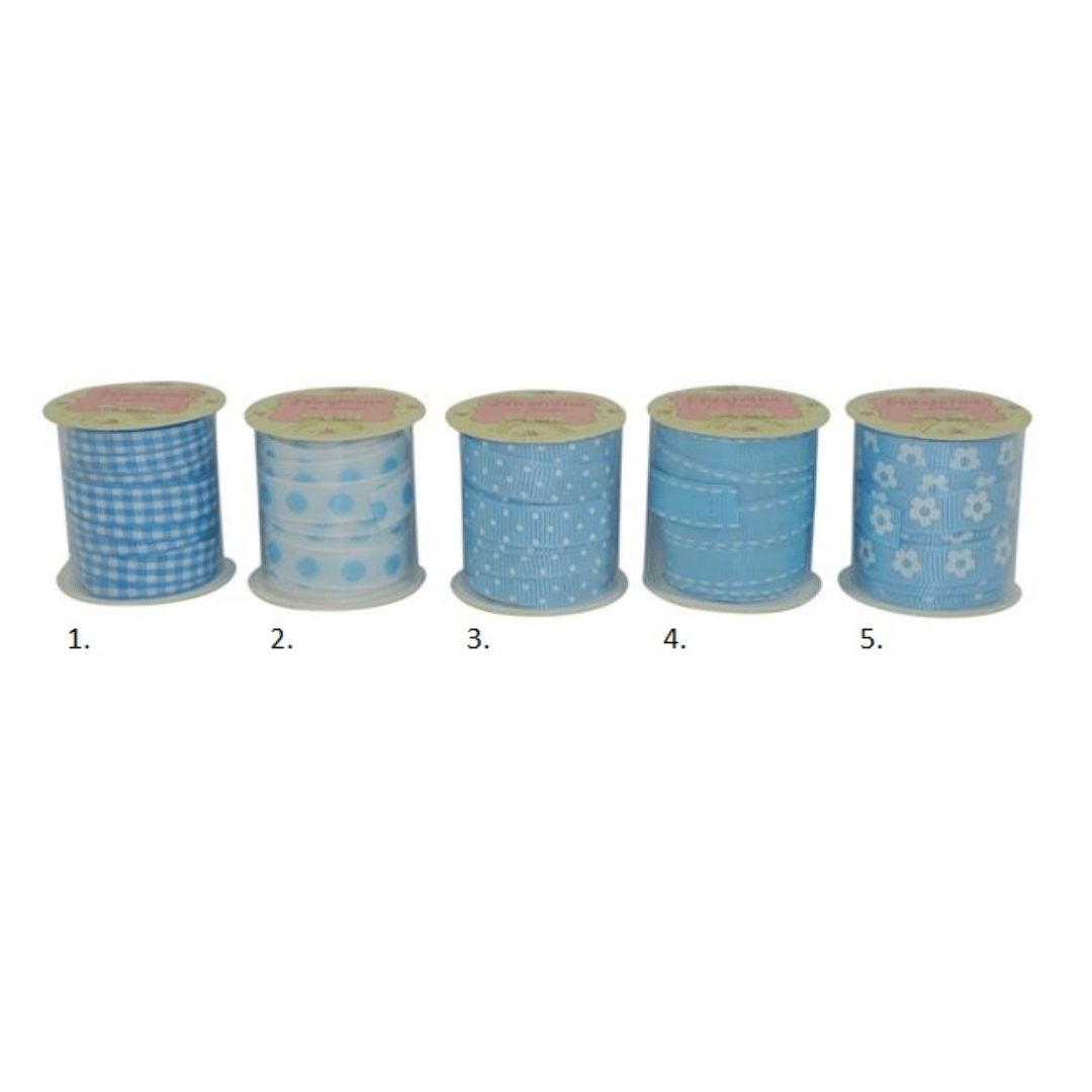 Κορδέλα Διακοσμητική Υφασμάτινη Χρώμα Γαλάζιο 1x300cm Welkhome