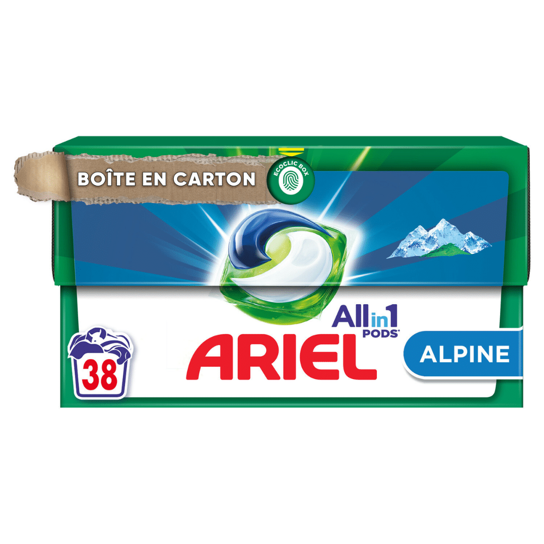 Ariel All In 1 Pods Απορρυπαντικό Κάψουλες Alpine 38τεμ Πλυντηρίου Ρούχων