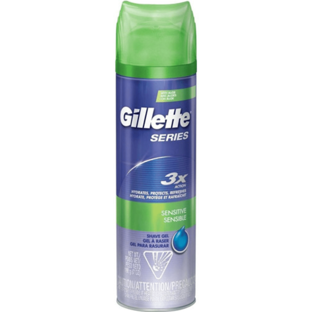 Gillette Gel Ξυρίσματος 200ml Sensitive με Αλόη για Ευαίσθητες Επιδερμίδες