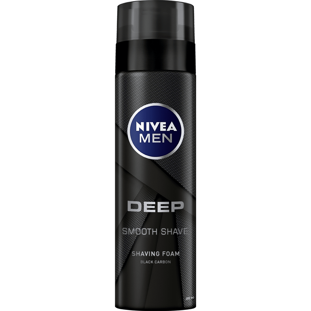 Nivea Shaving Foam Men Deep Black Carbon 200ml Ξυρίσματος
