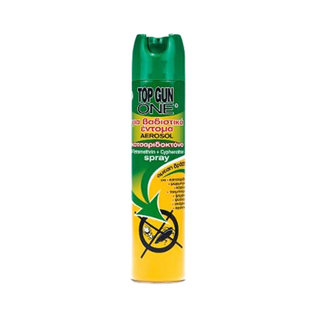 Εντομοκτόνο Top Gun Spray για Κατσαρίδες Μυρμήγκια Σκόρος Ψύλλους 300ml