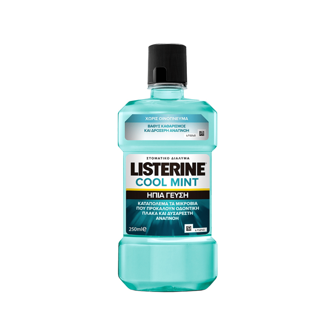Listerine Zero Cool Mild 250ml Στοματικό Διάλυμα κατά της Πλάκας και της Κακοσμίας