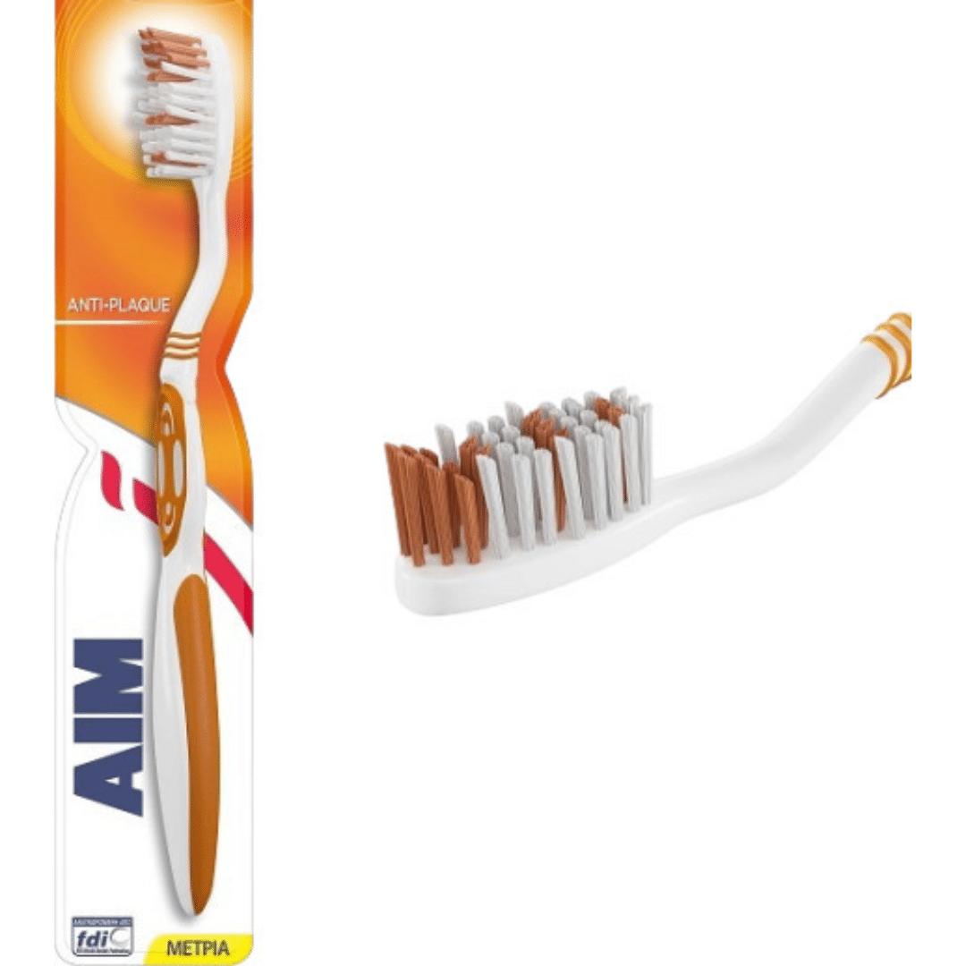 AIM Anti Plaque Medium Οδοντόβουρτσα