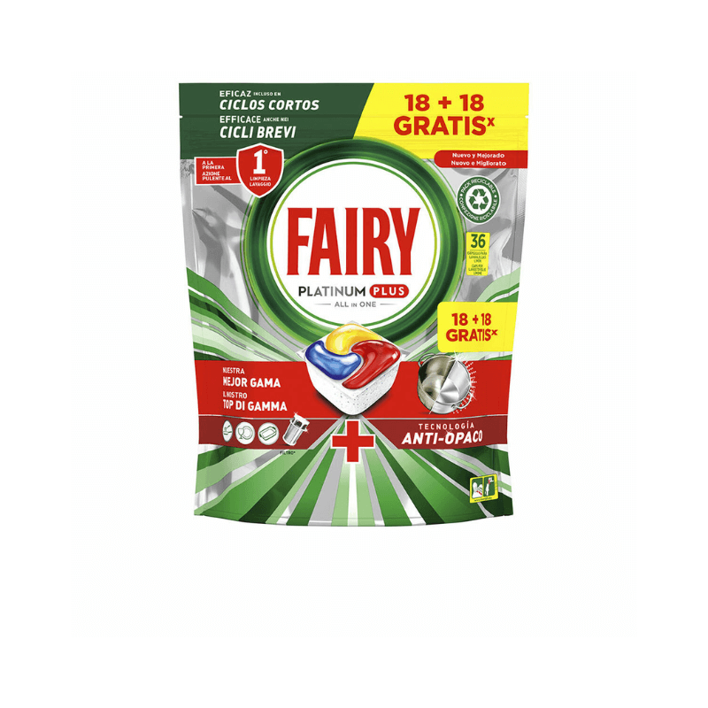 Πλυντηρίου Πιάτων Ταμπλέτες 36τμχ. Fairy Platinum Plus Lemon